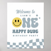 UNE joyeuse Affiche de bienvenue de fête d'anniver (Devant)