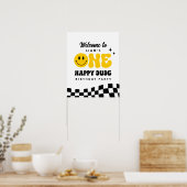 UNE joyeuse Affiche de bienvenue de fête d'anniver (Cuisine)