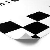 UNE joyeuse Affiche de bienvenue de fête d'anniver (Coin)