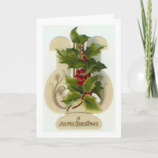 Une joyeuse carte de Noël victorienne (Devant)