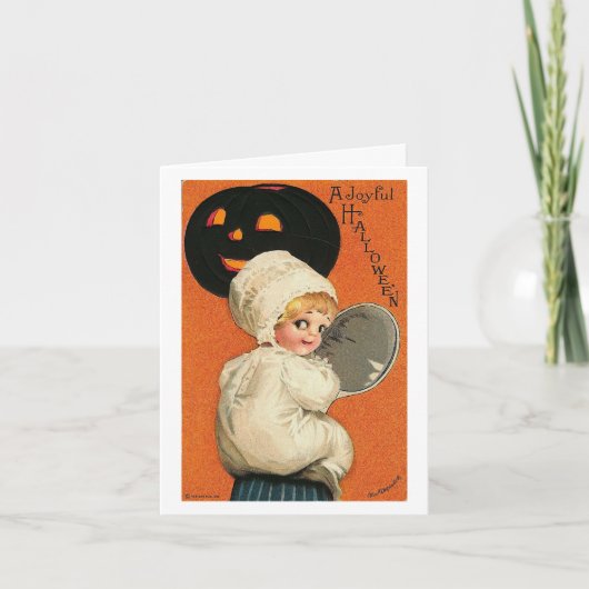 Une Joyeuse Carte Vintage Halloween (Devant)