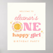 Une joyeuse fille Soleil 1er Anniversaire Affiche (Devant)