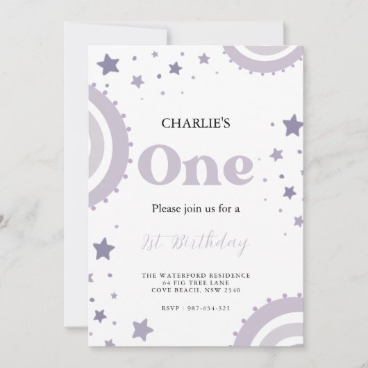 Une joyeuse invitation à l'anniversaire (Devant)