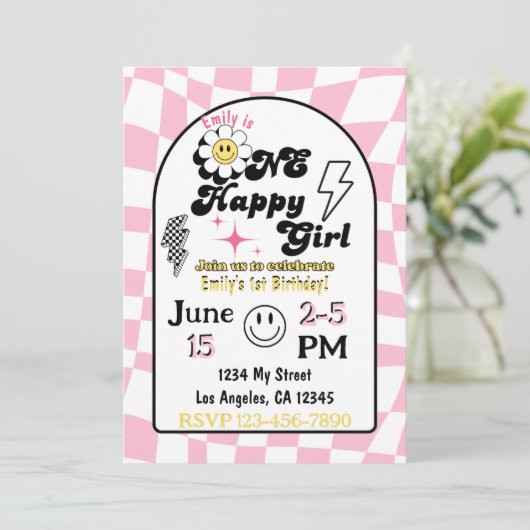 Une joyeuse invitation d'anniversaire (Debout devant)