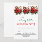 Une joyeuse petite invitation à la fête de Noël (Devant / Derrière)