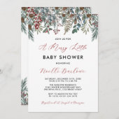 Une joyeuse Petite Invitation Baby shower (Devant / Derrière)