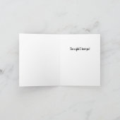 Une lapin est ravi de vous connaître carte (Intérieur)