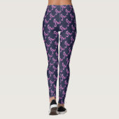 Une leggings à motifs violets monogrammés (Dos)