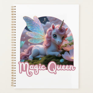 Une licorne blanche aux ailes