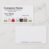 Une ligne de carte de visite de bourses (Devant / Derrière)