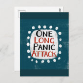 Une longue carte postale d'attaque de panique (Devant / Derrière)