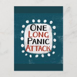 Une longue carte postale d'attaque de panique