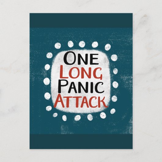 Une longue carte postale d'attaque de panique (Devant)