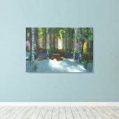 Une longue journée de marche en toile (Insitu (Plancher de Bois))