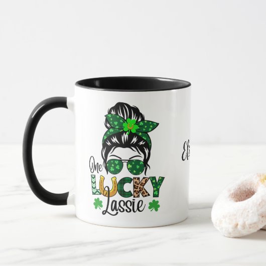 Une Lucky Lassie Mug (Avec donut)