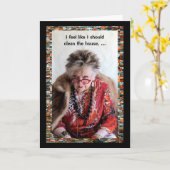 Une maison propre OU une sieste relaxante... Carte (Fleur jaune)