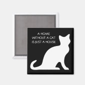 Une maison sans chat n'est qu'un aimant de maison (Recto/Verso)