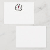 Une maison simple est là où le coeur est Carte pou (Devant / Derrière)