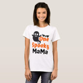Une maman Éffrayante, T-shirt femme d'Halloween (Devant entier)