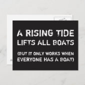 UNE MARÉE DE MONTÉE... Carte postale pour l'égalit (Devant / Derrière)