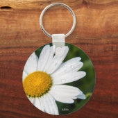 Une margueritte, font vert sleutelhanger (Voorkant)