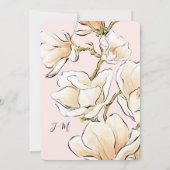 Une mariée d'aquarelle dans une invitation à la do (Dos)