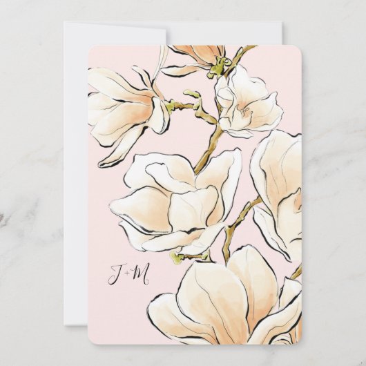 Une mariée d'aquarelle dans une invitation à la do (Dos)