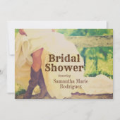 Une mariée du Texas dans les bottes Invitation de  (Devant)