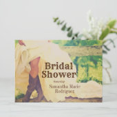 Une mariée du Texas dans les bottes Invitation de  (Debout devant)