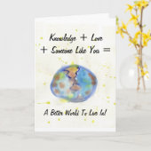 Une meilleure aquarelle du monde Carte de Graduati (Fleur jaune)