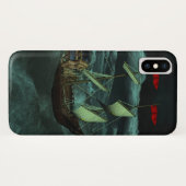 Une mer sauvage et orageuse coque iphone-Mate (Dos (Horizontal))