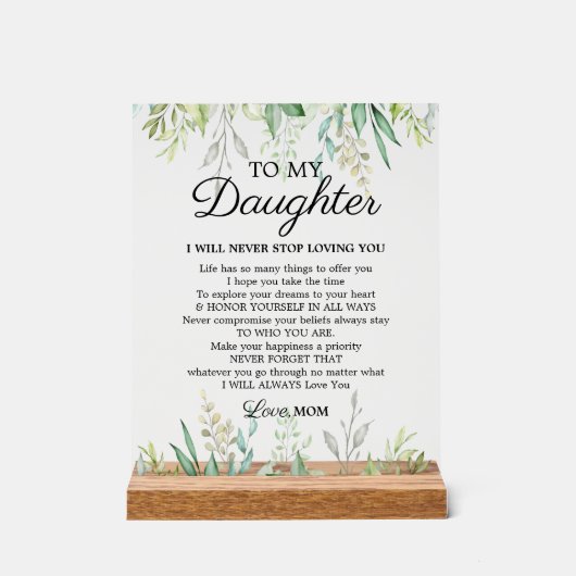 Une mère branchée à la fille Encouragement dire (Recto)