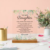 Une mère branchée à la fille Encouragement dire (Mariage)