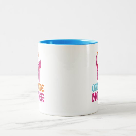 Une Mère Colorée Chat Mug (Centre)
