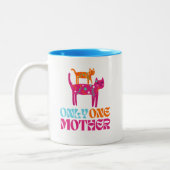 Une Mère Colorée Chat Mug (Gauche)