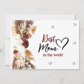 Une mère cordiale dans la carte du monde (Devant)