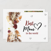 Une mère cordiale dans la carte du monde (Devant / Derrière)