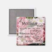 Une mère est un aimant Carré (Recto/Verso)