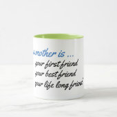 Une Mère Est Votre Meilleure Mug Ami - Mignonne! (Centre)