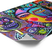 Une Mexicaine Miroir Skeleton Poster (Coin)