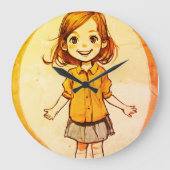 Une mignonne horloge murale pour fille (Recto)