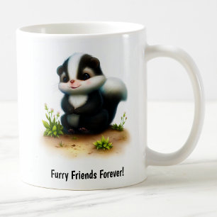 Une Mignonne Mug De Café Cousu Peint 3D