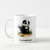 Une Mignonne Mug De Café Cousu Peint 3D (Gauche)