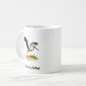 Une Mignonne Mug de café en cigogne peint en 3D (Devant gauche)