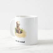 Une Mignonne Mug De Café Peint En 3D (Devant gauche)