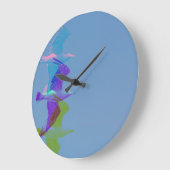 Une mouette sur une horloge murale (Angle)