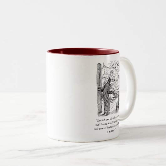Une Mug Carol de Noël (Devant droit)