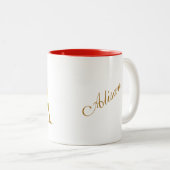 Une Mug Personnalisée Initiale "A" Monographiée (Devant droit)