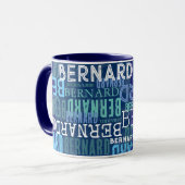 Une Mug Pleine De Noms Bleus (Devant gauche)