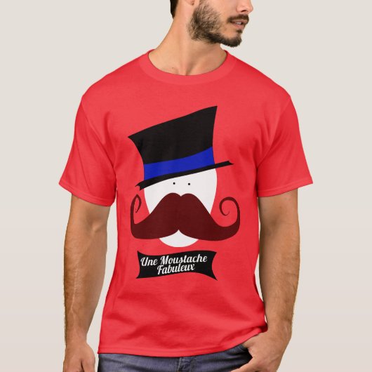 Une Mustache Fabuleux T-shirt (Voorkant)